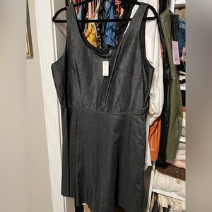 NWT Gap Denim Dress - Dark Wash, A-Line, sleeveless Dress, Scoop Neck